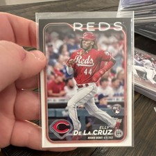 2024 Topps Update Series Elly De La Cruz Rookie Debut Base US350 Reds Batting