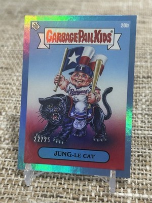 2023 Topps MLB x GPK JUNG-LE CAT Josh Jung BLUE FOIL COLOR MATCH ROOKIE /25  