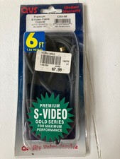 QVS Premium S-Video Cable Coaxial 6' Gold Series CSV-06