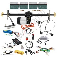 48v 1000W Differential Motor Assembly  40" Rear Axle Kit for Go Kart Cart Trike