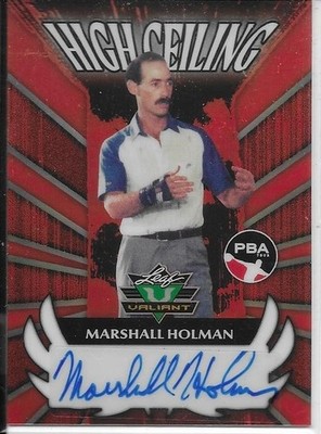 2025 Leaf Eclectic PBA - Marshall Holman - Valiant High Ceiling Auto 4/9