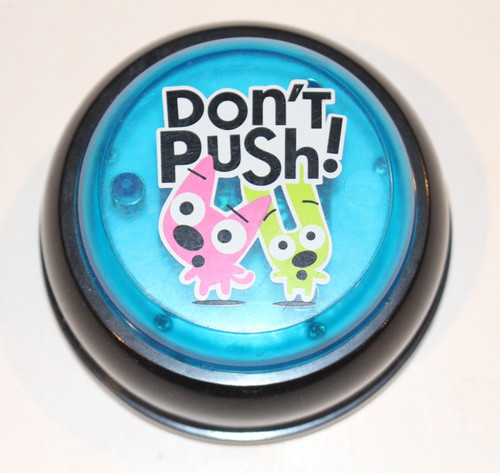 Vintage Hoops & Yo-Yo "Don't Push!" Button with Audio - Works Perfectly