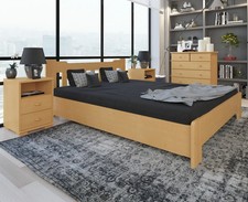 Leo Kieferbett mit Bettkasten | Massivholz | Naturholz | 100% Bio-Bett inkl. Lat