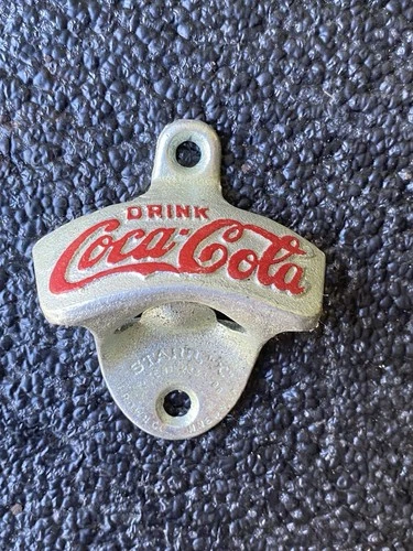 Vintage Coca Cola Starr X Wall Mount Cast Iron Bottle Opener COKE