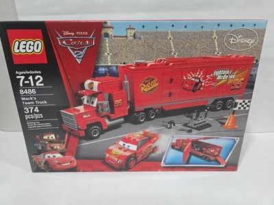 LEGO CARS 2: Mack's Team Truck (8486) Complete Set, 374 Pieces. Unopened. 
