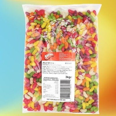 Barratt Jelly Beans Fruchtgeschmack gummiartig süße Süßigkeiten Buffet Pick n Mix