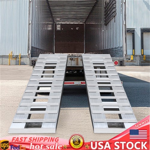 2-Pack 6800lbs Truck Car Auto Trailer Ramps Trailer Ramp Loading Ramps Aluminum - Afbeelding 1 van 24