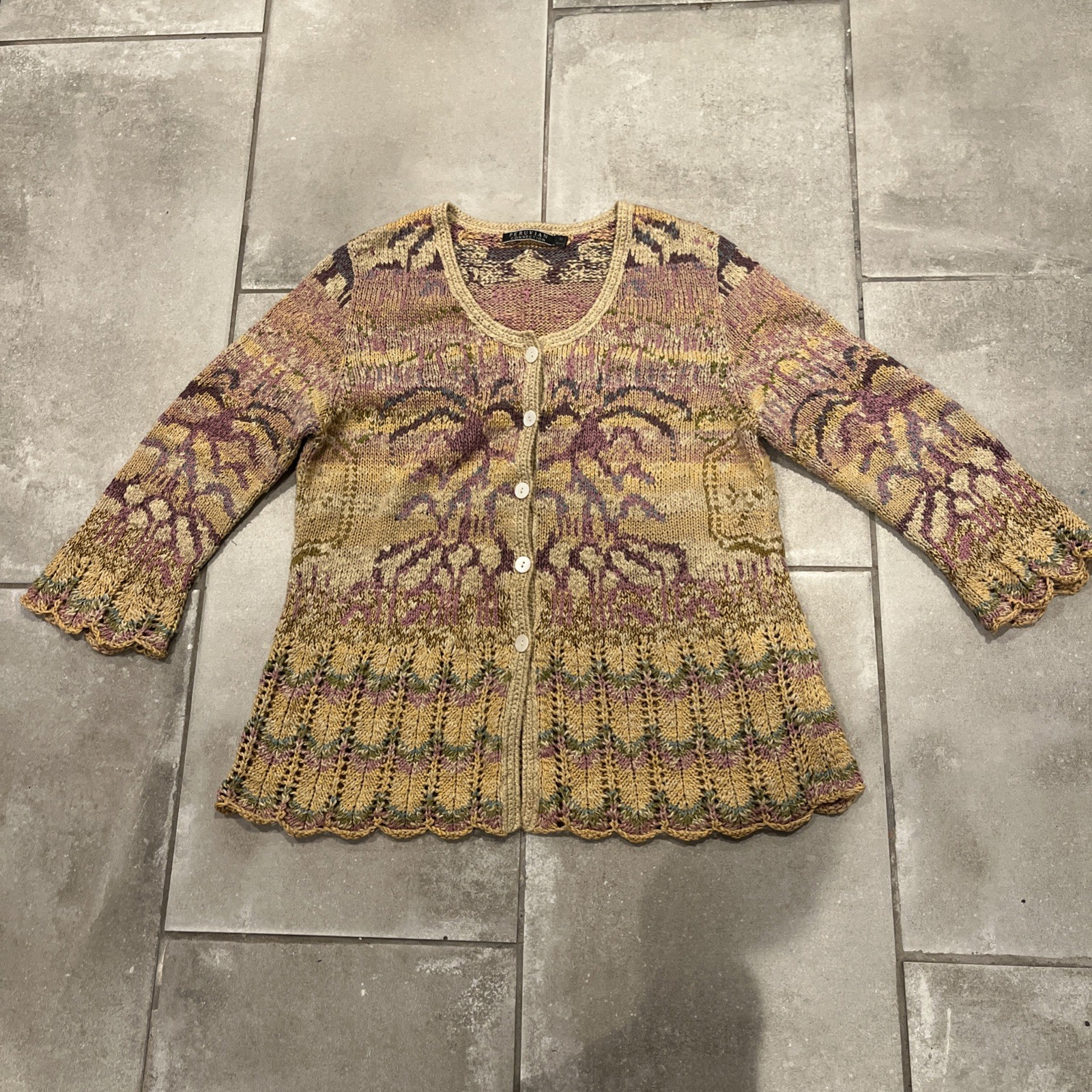 The Peruvian Connection Size Medium Patterned Car… - image 1