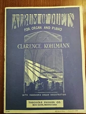Album of Duets for Organ & Piano Arranged Clarence Kohlmann Hammond Registration