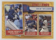 2019 Topps Big League Stat Kings Gold Nick Markakis Christian Yelich #348 2f9