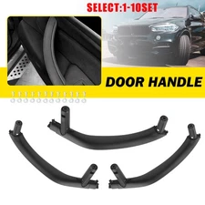 Black Interior Door Pull Handle Trim Set for BMW X5 F15 X6 F16 2014-2018 3-30X