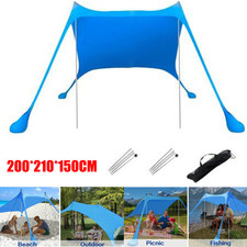 Beach Canopy Tent Sun Shade 6.8x6.5FT Outdoor Shade for Camping Trips Fishing