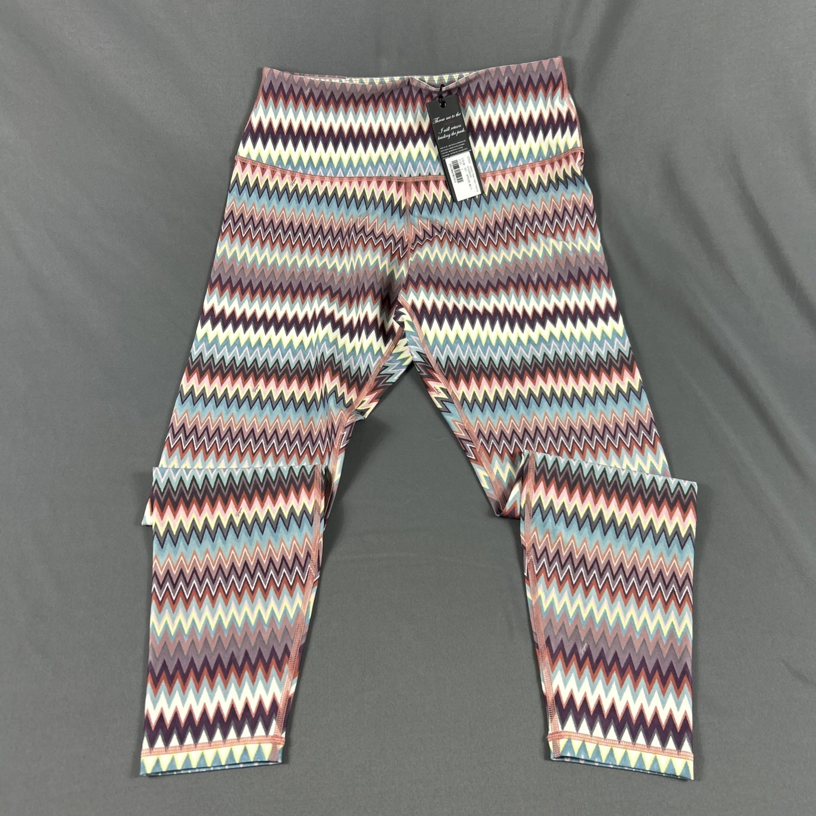 Greyson Womens Leggings Luna Canyon Peaks Print Large Multicolor NWT MSRP $128