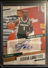 2021-22 Chronicles Draft Picks - Prestige Auto Joshua Langford #PBJLA RC 