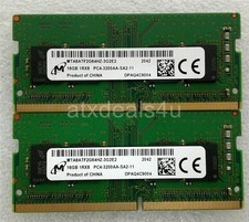 Micron 32GB 16GBx2 16GB 1Rx8 PC4-3200AA MTA8ATF2G64HZ-3G2E2 DDR4 SODIMM Memory