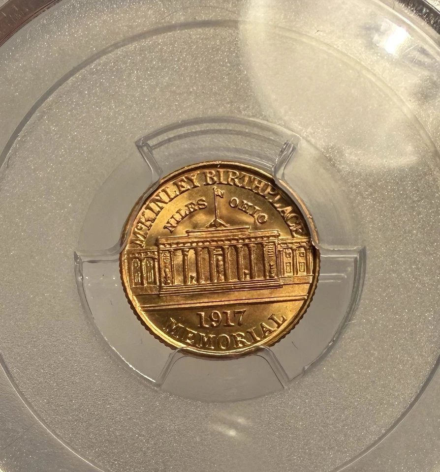 1917 $1 PCGS MS 66 CAC McKinley Commemorative Gold Dollar - Image 4 of 4