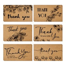 180 Thank You Cards Small Business, Mini Thank You for Supporting Note Cards,...