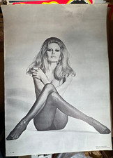 BRIGITTE BARDOT VINTAGE 1970's SEXY ACTRESS Black & White SYNERGISMS POSTER