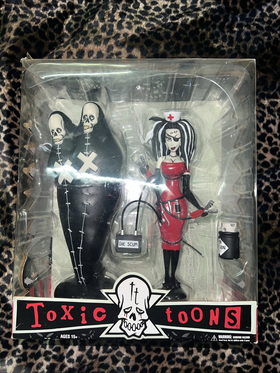 Twizzle Town Circus フィギュアコンプリート6点セット Toxic Toons 2004 Mezco Toys Miss Cery & The Body Bag Brothers
