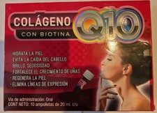 COLLAGEN with BIOTIN Q10 10 Bottles 20ml Each COLAGENO CON BIOTINA Healthy Skin