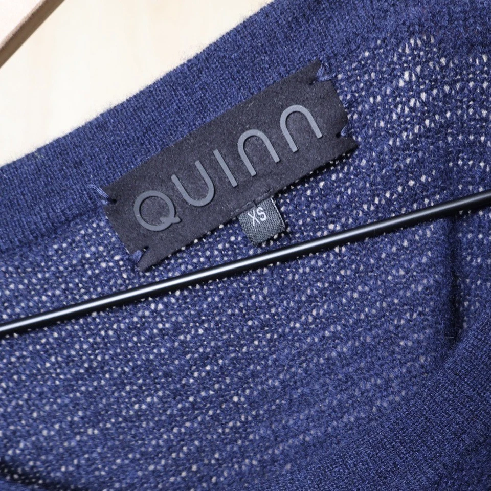 Suéter Quinn 100 % cachemir tejido azul marino talla XS Foto 4 de 4