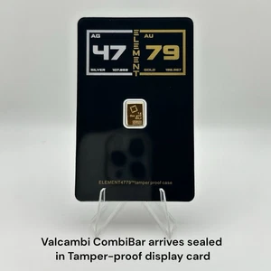 20 Gram Valcambi Combibar Gold 999.9 Assay 1 gram Gold CombiBar™ Valcambi Suisse .9999 Fine Gold Bar