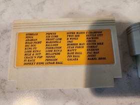 Vintage Famicom 42 In 1 Game With Vintage 72-60 Pins Cartridge Converter