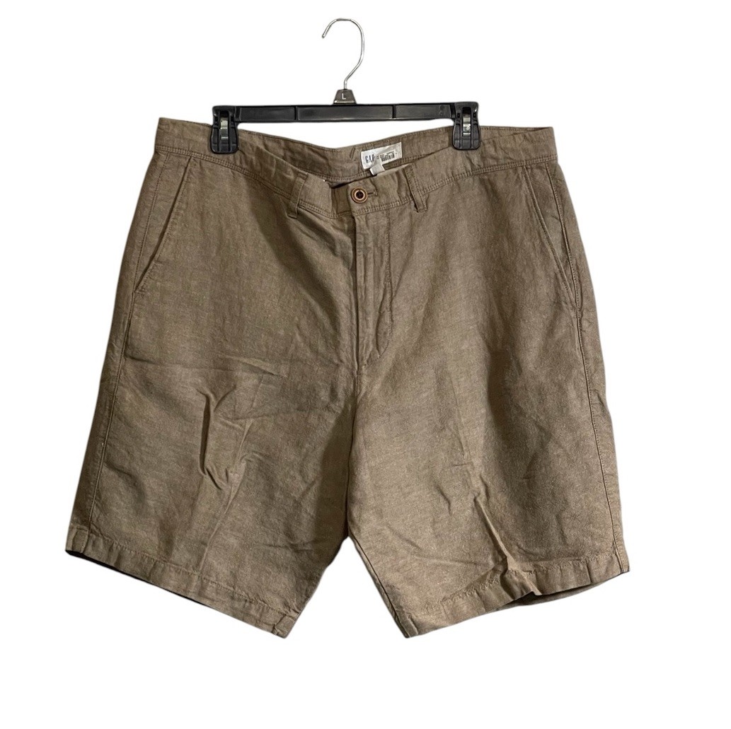 GAP Men's Sz 36 Linen Blend Shorts 10” Inseam Linen Blend Beach Preppy Casual