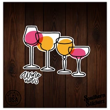 Why Not ? Wine Not ? - Vinyl Decal Sticker - Car Window Laptop - ebn7706