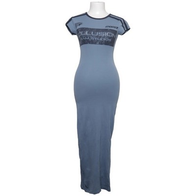 Collusion, Maxikleid, Größe: 34, Blau, Baumwolle, Print, Damen #ahZ