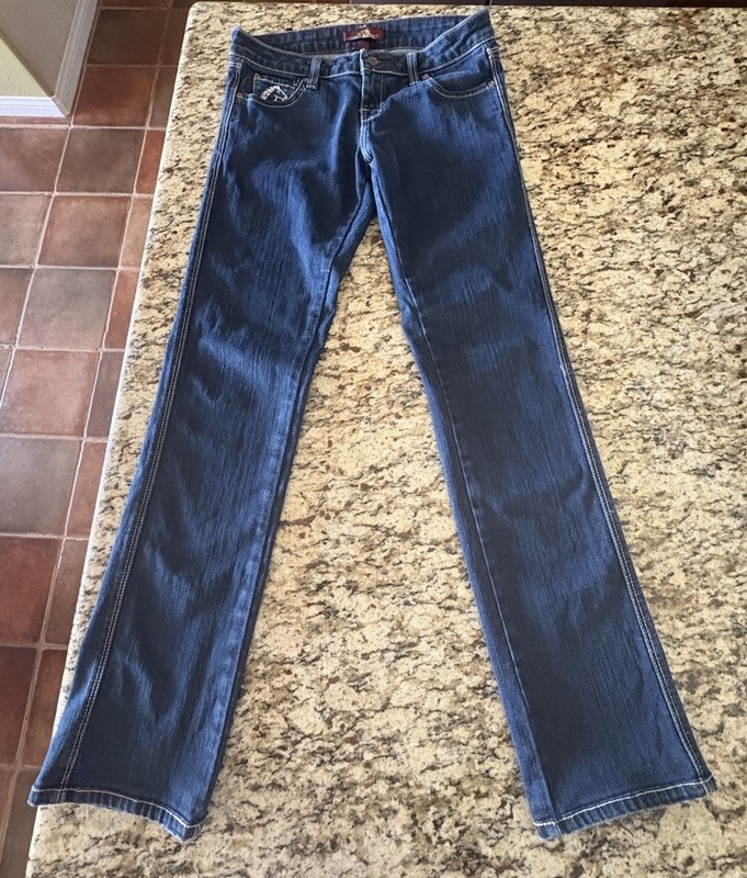 Jordache Women’s Classic Straight Jeans Blue Denim Size 27 Regular RN # 98826