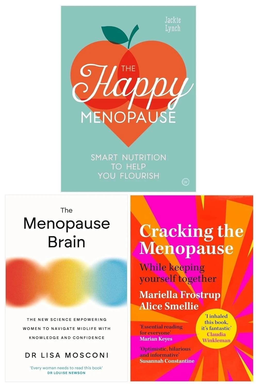 Cracking the Menopause, Menopause Brain, Happy Menopause 3 Books Set