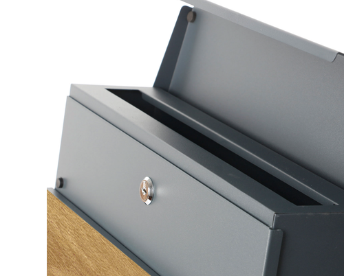 Weatherproof Steel Letter Box – Secure Wall-Mounted Lockable Mailbox - Picture 5 of 12