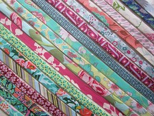 Designer bias binding 100% cotton 18mm various patterns/florals. Sold per Metre