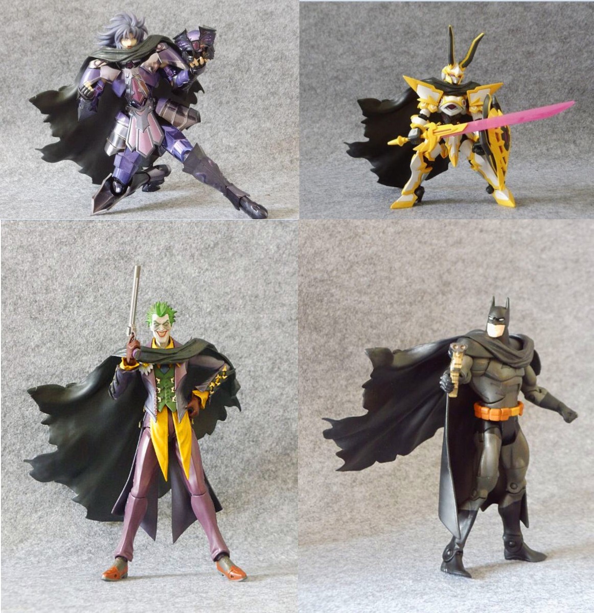 Commom Battle Damage black cloak for Saint Seiya Gemini etc 6 inch