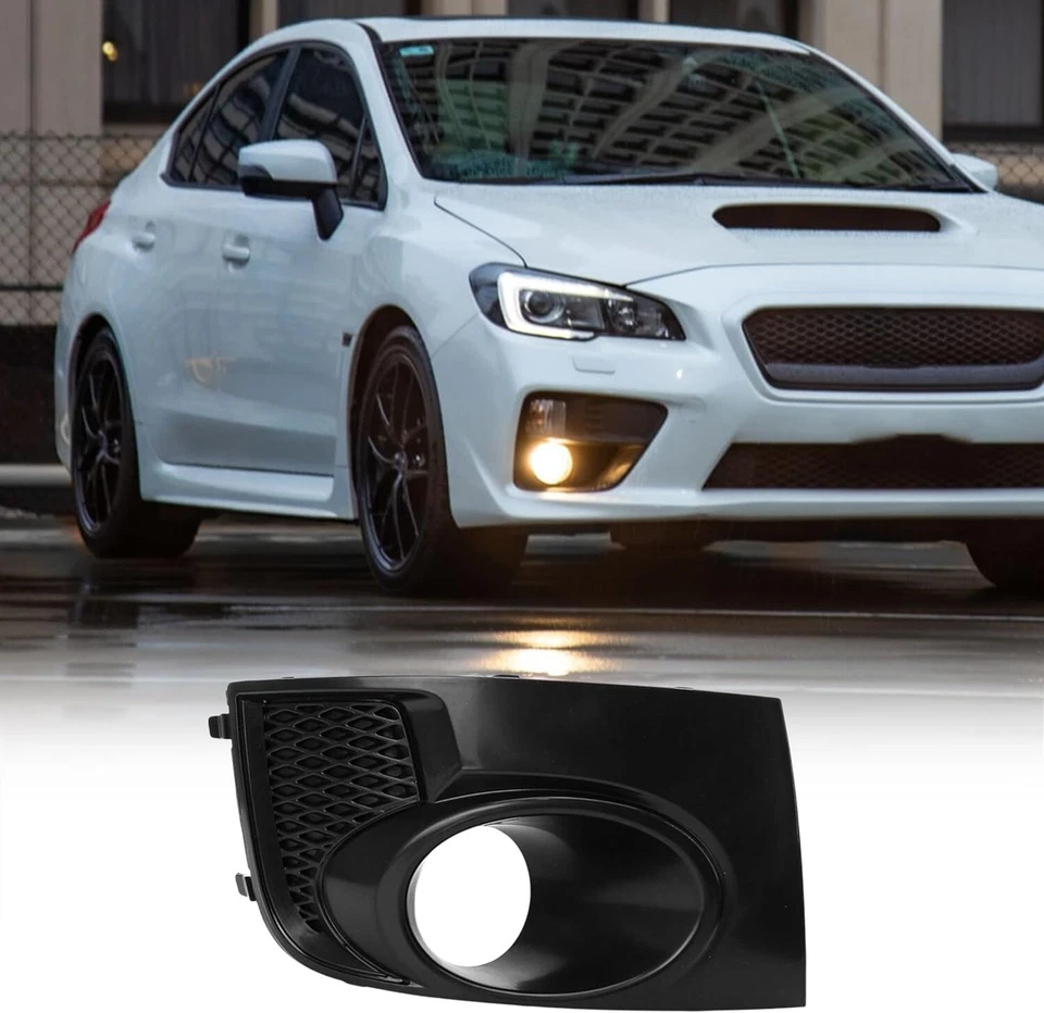 For Subaru Impreza WRX STi Fog Light Lamp Bezel Cover Frame 2011-2014 Black Foto 3 de 4