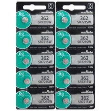 10 Murata 362 SR721SW Batteries - Replaces Sony
