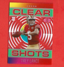 2021 Illusions #CS-18 Trey Lance Rookie Clear Shots Green San 49ers