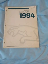 Jaguar 1994 XJS Range Model year Update Manual Book
