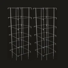 Tomato and Plant Vine Support Cages Square Steel 4 Feet High Set of 2