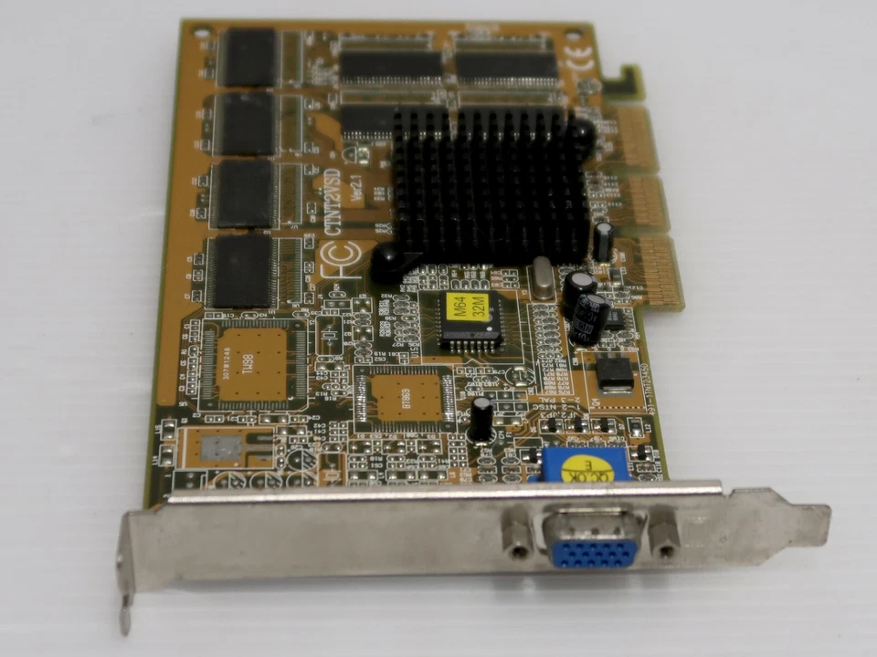 nVidia Riva TNT2 M64, 32MB SDR, 64 BIT, AGP 2x/4x, CTNT2VSD, VIDEO CARD, WORKING - Image 3 of 4