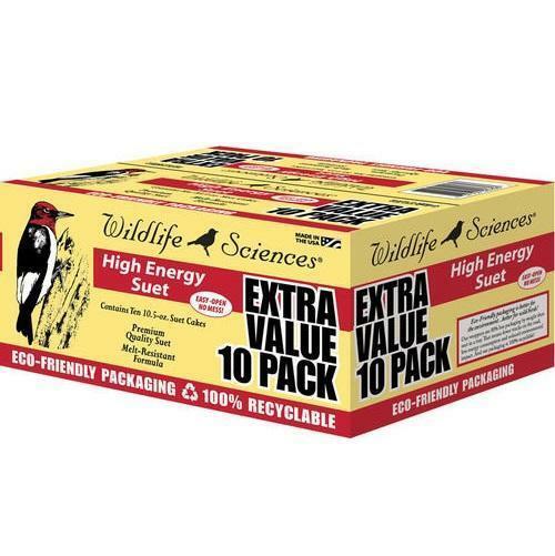 Wildlife Sciences High Energy Suet Bird Seed Value 10 Pack Eco Friendly