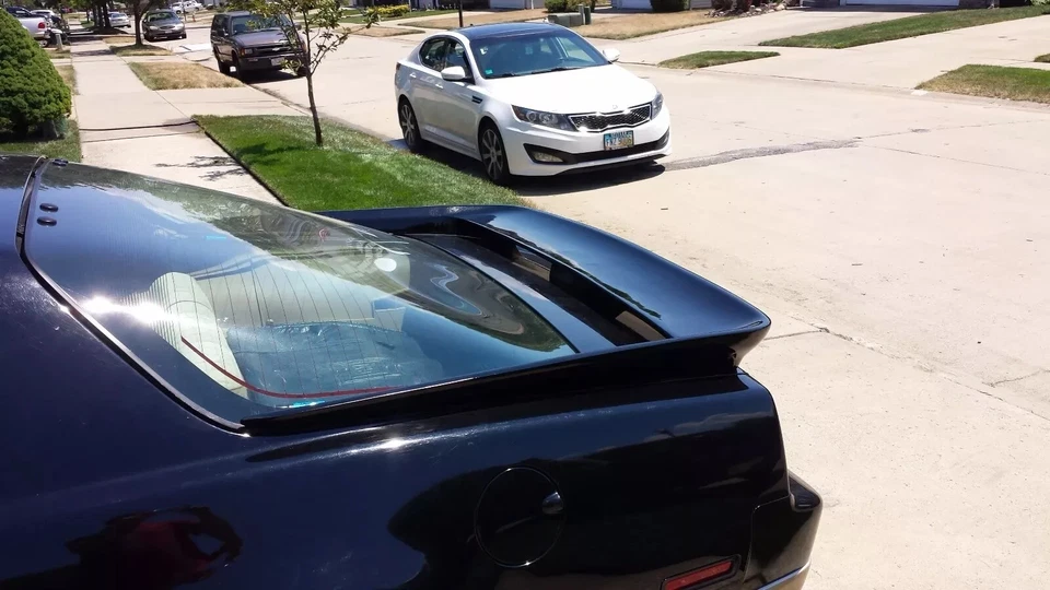 Pontiac Firebird 1985-1990 transmisión automática cupé GTA Formula alerón trasero de fibra de vidrio Foto 3 de 4