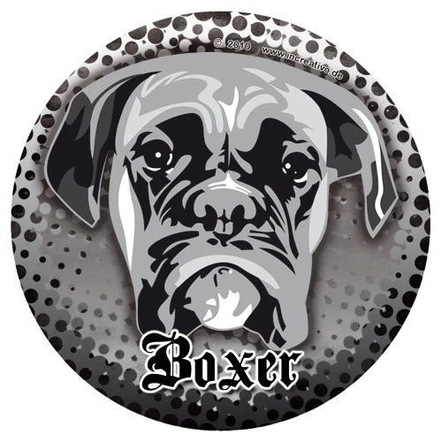 DEUTSCHER BOXER CLEO Hunde Sticker Aufkleber - Molosser wetterfest DUB - Bild 1 von 1