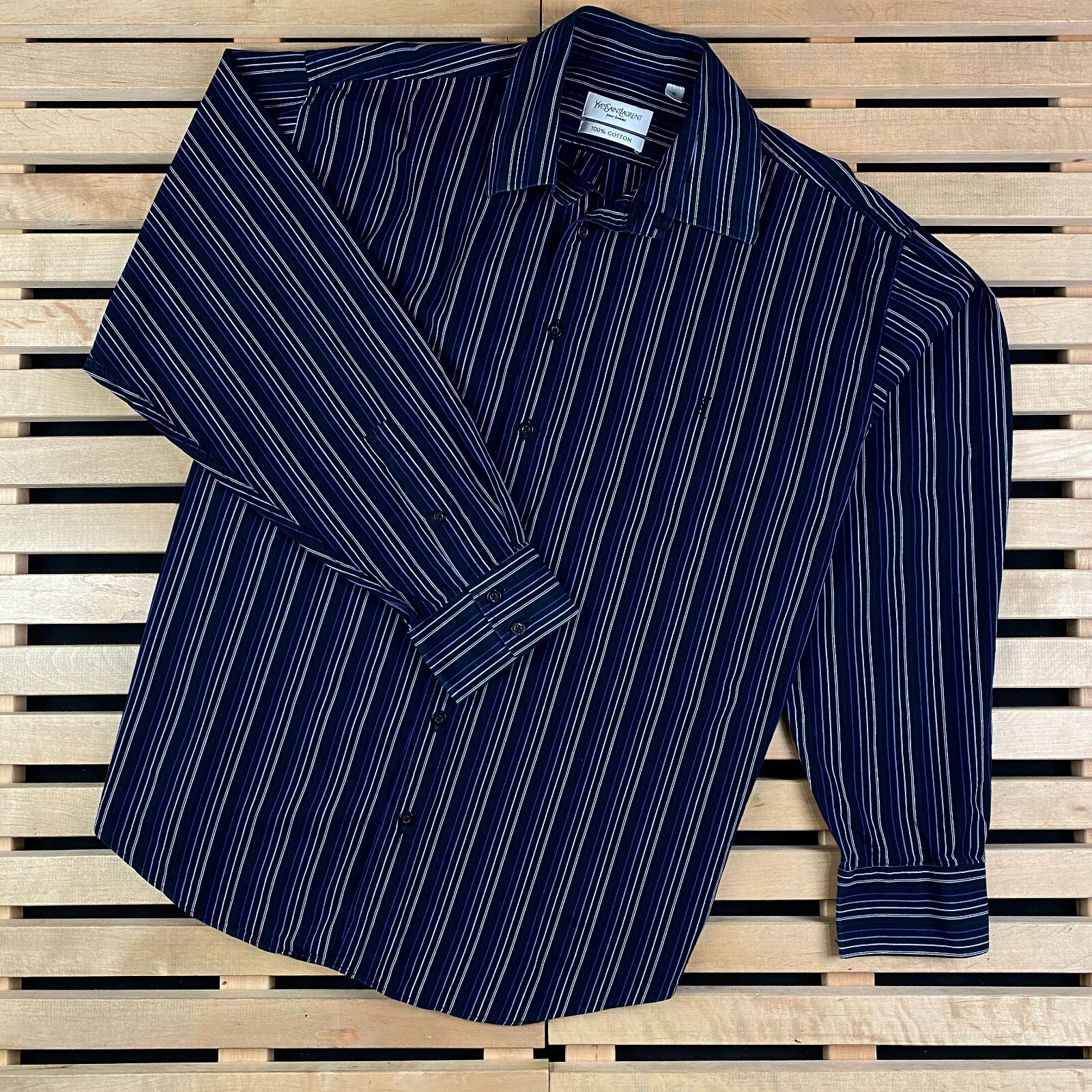 Camicia Uomo Manica Lunga Yves Saint Laurent Vintage Taglia XL