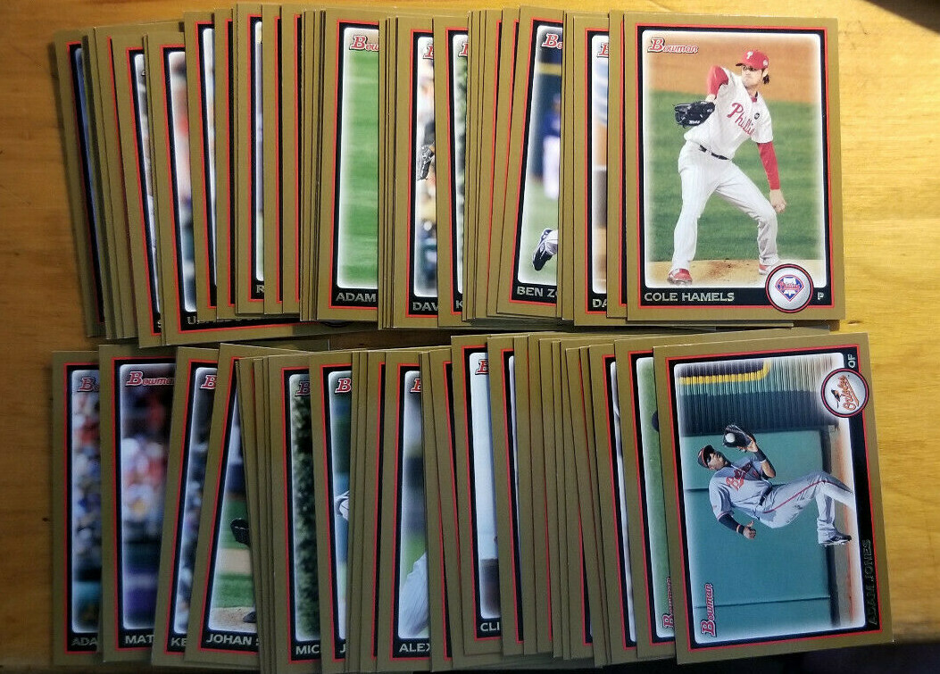 2010 Bowman Baseball Gold parallel Fill your set you pick choice