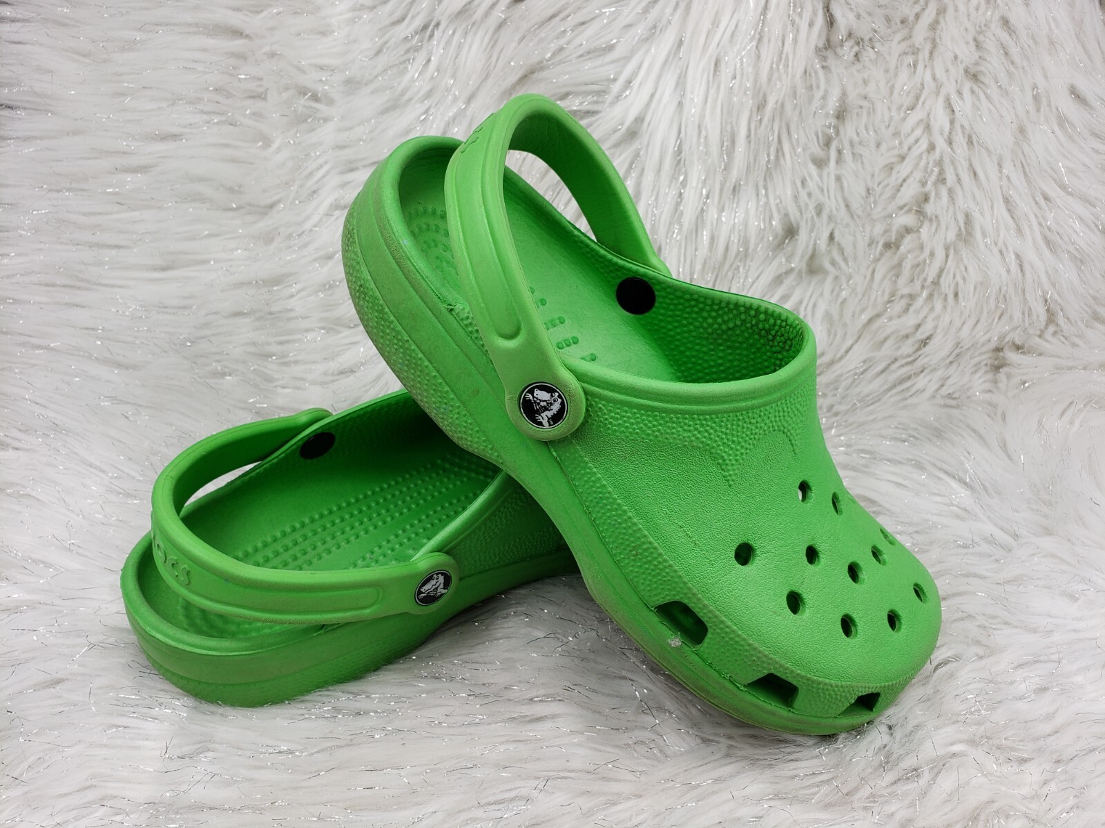 CROCS Lime Neon Green Slip On Casual 