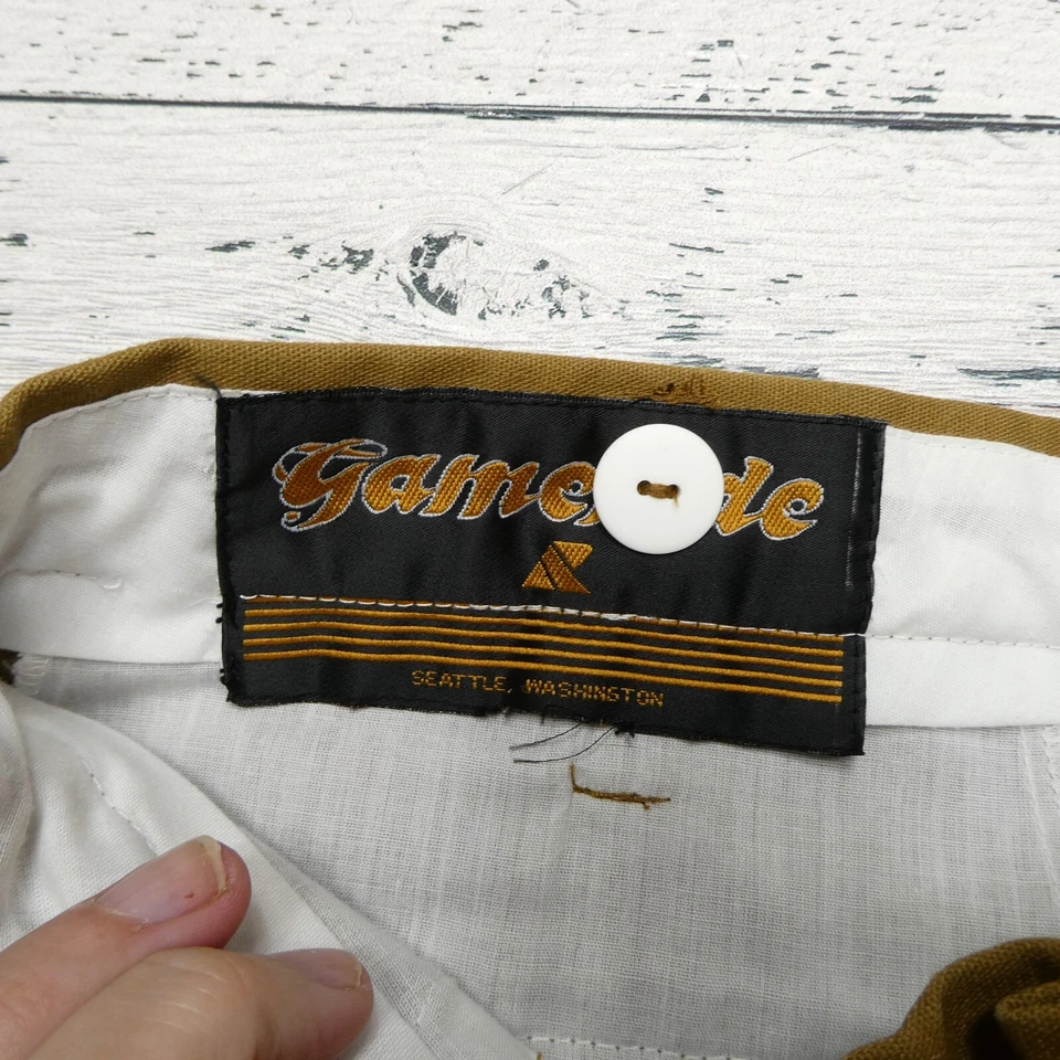 VINTAGE Gamehide Pants Size 32 Brown Canvas Nylon Brush Guard Upland Hunting - Image 2 of 4