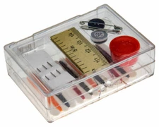 New 12Pc Sewing Kit in Plastic Storage Box( US FREE SHIPPING )