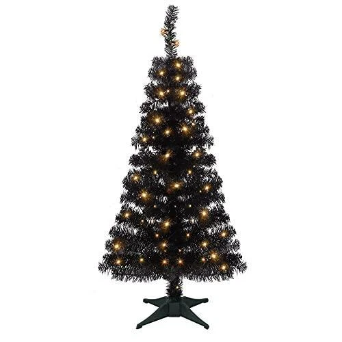 4 foot black christmas cheap tree